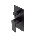 Jena Shower/ Bath Wall Mixer with Diverter, Matte Black
