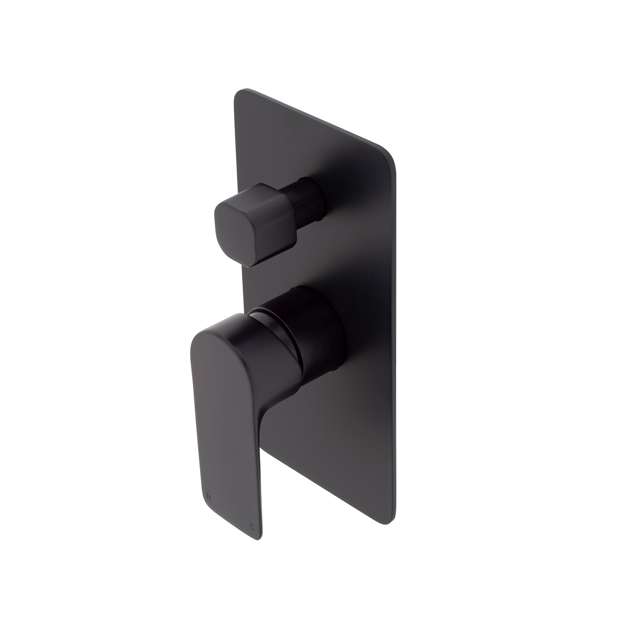 Jena Shower/ Bath Wall Mixer with Diverter, Matte Black