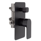 Jena Shower/ Bath Wall Mixer with Diverter, Matte Black