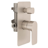 Jena Shower/ Bath Wall Mixer with Diverter, Brushed Nickel