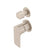 Jena Shower/ Bath Wall Mixer with Diverter and Round Plates, Brushed Nickel