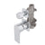 Jena Shower/ Bath Wall Mixer with Diverter and Square Plates, Polished Chrome