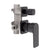 Jena Shower/ Bath Wall Mixer with Diverter and Square Plates, Matte Black