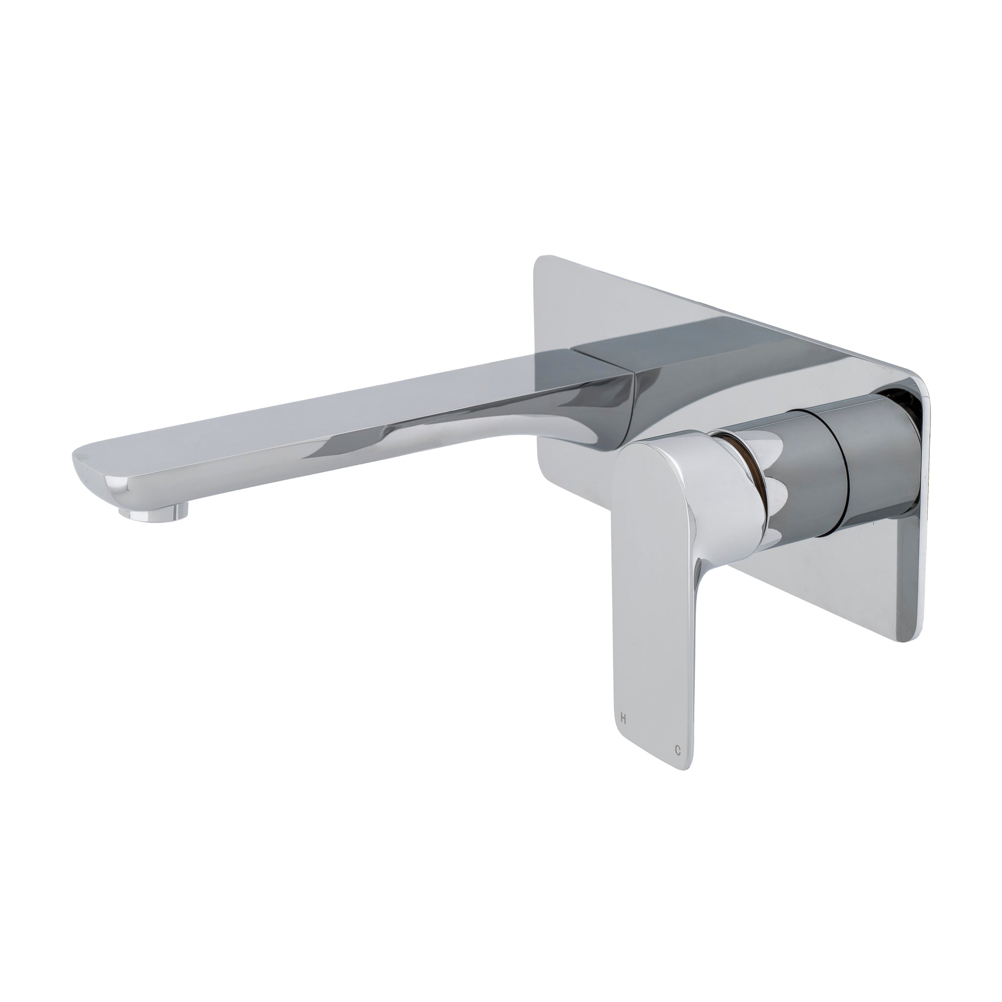 Jena Wall Mounted Basin/ Bath Mixer with Spout, Polished Chrome