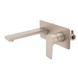 Jena Wall Mounted Basin/ Bath Mixer with Spout, Brushed Nickel