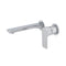 Jena Wall Mounted Basin/ Bath Mixer with Spout and Round Plates, Polished Chrome