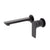 Jena Wall Mounted Basin/ Bath Mixer with Spout and Round Plates, Matte Black