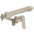 Jena Wall Mounted Basin/ Bath Mixer with Spout and Round Plates, Brushed Nickel