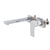 Jena Wall Mounted Basin/ Bath Mixer with Spout and Square Plates, Polished Chrome