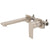 Jena Wall Mounted Basin/ Bath Mixer with Spout and Square Plates, Brushed Nickel