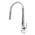 Profile Rise Gooseneck Kitchen Sink Mixer with Sensor and Pull-Out, Polished Chrome
