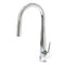Profile Rise Gooseneck Kitchen Sink Mixer with Sensor and Pull-Out, Polished Chrome