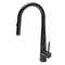 Profile Rise Gooseneck Kitchen Sink Mixer with Sensor and Pull-Out, Chromium Matte Black