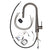 Profile Rise Gooseneck Kitchen Sink Mixer with Sensor and Pull-Out, PVD Brushed Gunmetal