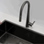 Profile Rise Gooseneck Kitchen Sink Mixer with Sensor and Pull-Out, PVD Brushed Brass Gold