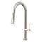 Profile Elegant Gooseneck Kitchen Sink Mixer with Pull-Out, Brushed SS Nickel