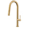 Profile Elegant Gooseneck Kitchen Sink Mixer with Pull-Out, PVD Brushed Brass Gold