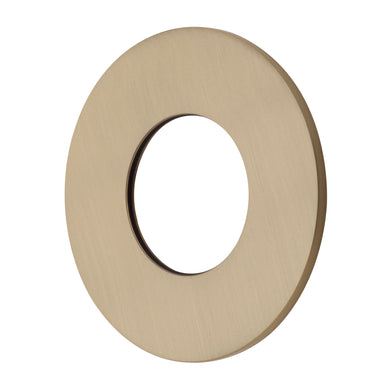 95mm Round Plate for Profile III Shower Mixer, PVD Brushed Brass Gold