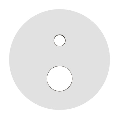 180mm Round Plate for Profile III Shower Mixer with Diverter, Polished Chrome