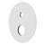 180mm Round Plate for Profile III Shower Mixer with Diverter, Polished Chrome