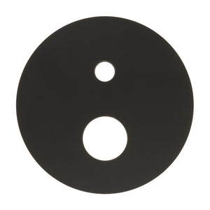 180mm Round Plate for Profile III Shower Mixer with Diverter, Chromium Matte Black