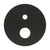 180mm Round Plate for Profile III Shower Mixer with Diverter, Chromium Matte Black