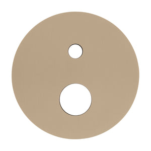 180mm Round Plate for Profile III Shower Mixer with Diverter, PVD Brushed Brass Gold