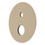 180mm Round Plate for Profile III Shower Mixer with Diverter, PVD Brushed Brass Gold