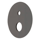 180mm Round Plate for Profile III Shower Mixer with Diverter, PVD Brushed Gunmetal