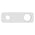 200mm x 65mm Rectangular Plate for Profile III Wall Mixer Set, Polished Chrome