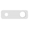 200mm x 65mm Rectangular Plate for Profile III Wall Mixer Set, Polished Chrome