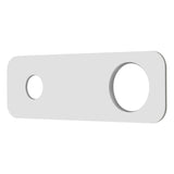 200mm x 65mm Rectangular Plate for Profile III Wall Mixer Set, Polished Chrome