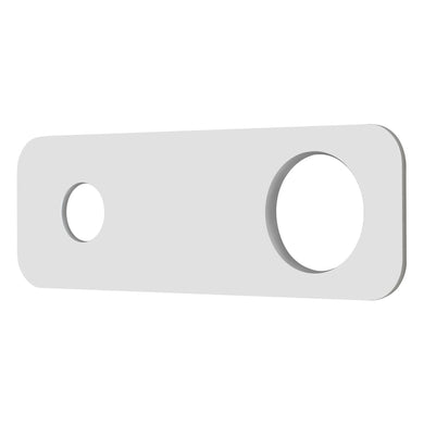 200mm x 65mm Rectangular Plate for Profile III Wall Mixer Set, Polished Chrome