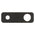 200mm x 65mm Rectangular Plate for Profile III Wall Mixer Set, Chromium Matte Black