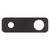 200mm x 65mm Rectangular Plate for Profile III Wall Mixer Set, Chromium Matte Black