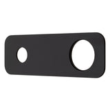 200mm x 65mm Rectangular Plate for Profile III Wall Mixer Set, Chromium Matte Black