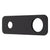 200mm x 65mm Rectangular Plate for Profile III Wall Mixer Set, Chromium Matte Black