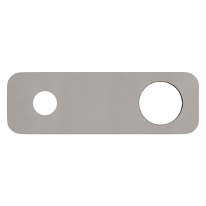 200mm x 65mm Rectangular Plate for Profile III Wall Mixer Set, Brushed SS Nickel