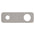200mm x 65mm Rectangular Plate for Profile III Wall Mixer Set, Brushed SS Nickel