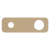 200mm x 65mm Rectangular Plate for Profile III Wall Mixer Set, PVD Brushed Brass Gold