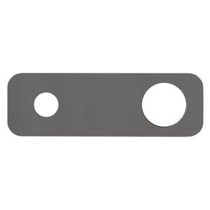 200mm x 65mm Rectangular Plate for Profile III Wall Mixer Set, PVD Brushed Gunmetal