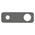 200mm x 65mm Rectangular Plate for Profile III Wall Mixer Set, PVD Brushed Gunmetal