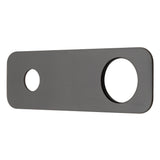 200mm x 65mm Rectangular Plate for Profile III Wall Mixer Set, PVD Brushed Gunmetal