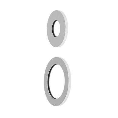 Round 60mm & 45mm Plates for Kiki/Jena Wall Diverter, Polished Chrome