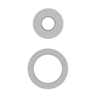 Round 60mm & 45mm Plates for Kiki/Jena Wall Diverter, Polished Chrome