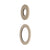 Round 60mm & 45mm Plates for Kiki/Jena Wall Diverter, Brushed Nickel