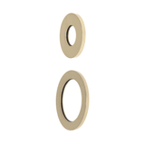 Round 60mm & 45mm Plates for Kiki/Jena Wall Diverter, PVD Brushed Bass (Gold)