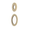 Round 60mm & 45mm Plates for Kiki/Jena Wall Diverter, PVD Brushed Bass (Gold)