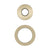 Round 60mm & 45mm Plates for Kiki/Jena Wall Diverter, PVD Brushed Bass (Gold)
