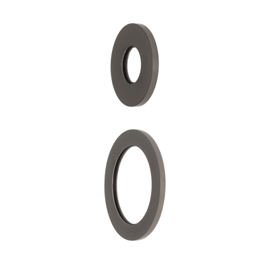 Round 60mm & 45mm Plates for Kiki/Jena Wall Diverter, PVD Brushed Gunmetal